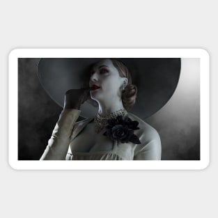 Lady Dimitrescu portrait Sticker